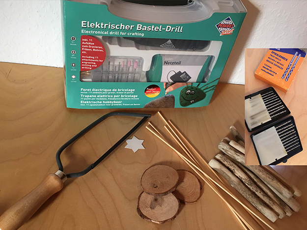 Crafting a little Christmas Tree with the Electrical Hobby Drill by Pebaro