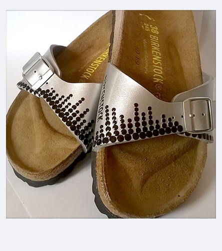 Sandalen verzieren mit Pebaro - Individuelle Mode selber machen