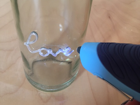 Drawing on Glass with the Hot Glue Gun