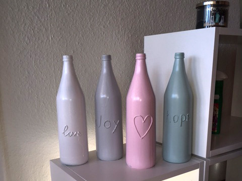 DIY Decorations with Glass Bottles