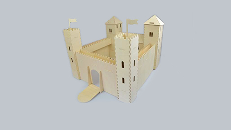 Instruction for Knight's Castle-Woodcraft Construction Kits by Pebaro