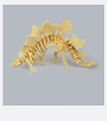 Laubsägevorlage Aufbauanleitung für Stegosaurus